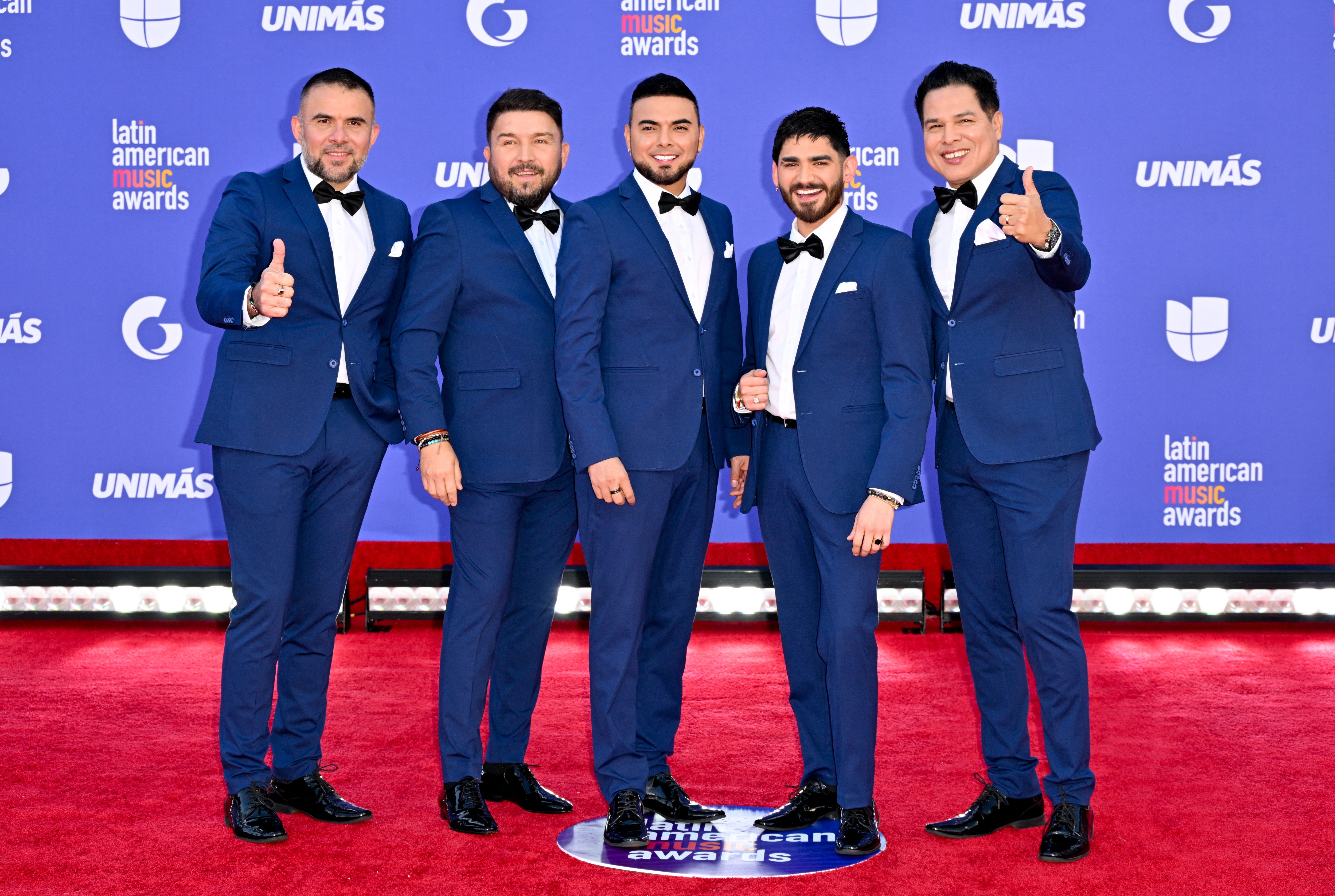 Banda El Recodo arrives for the 8th annual Latin American Music Awards at the MGM Grand Garden Arena in Las Vegas, Nev., on April 20, 2023.