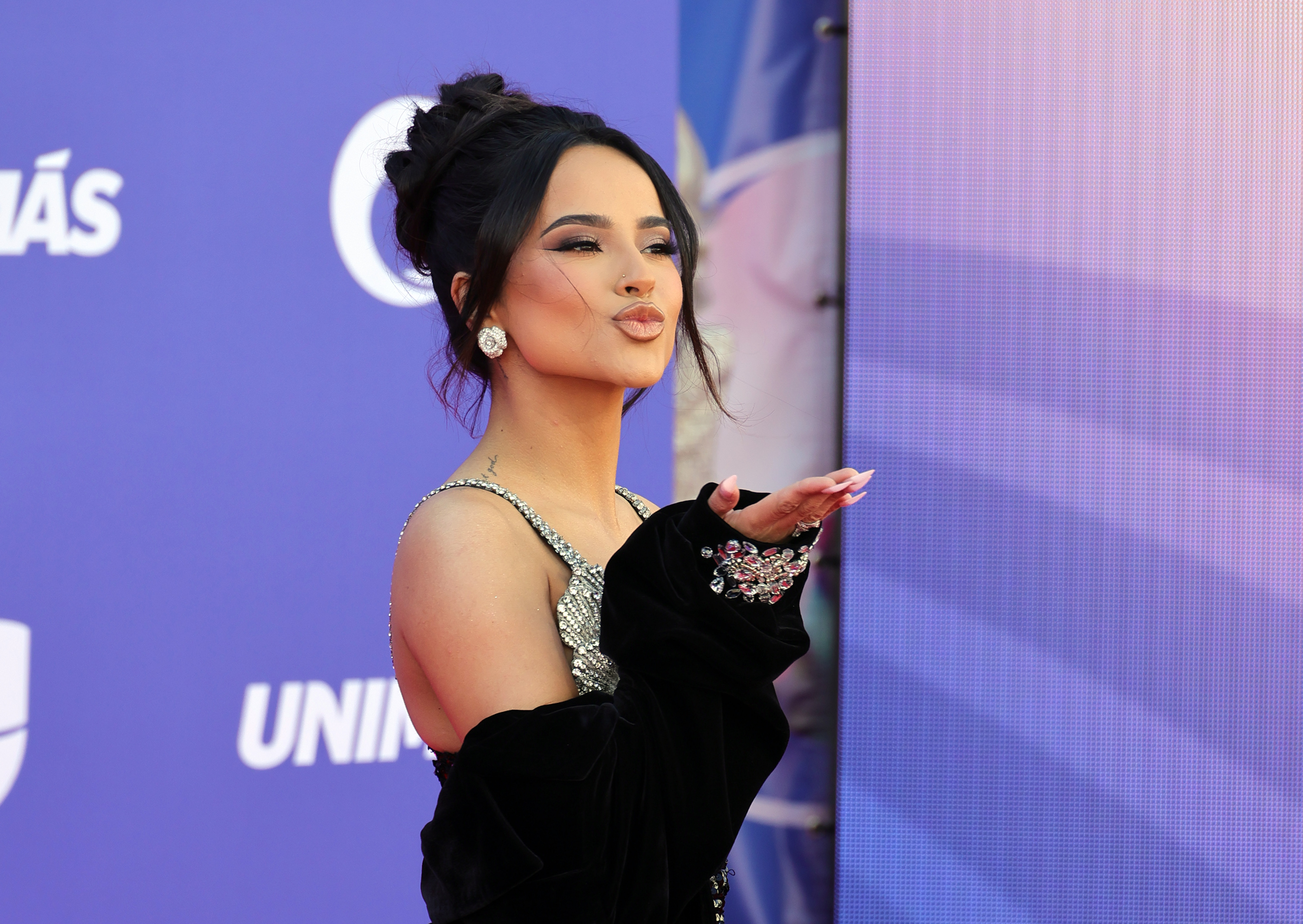 Becky G attends the 2023 Latin American Music Awards at MGM Grand Garden Arena on April 20, 2023, in Las Vegas, Nev.