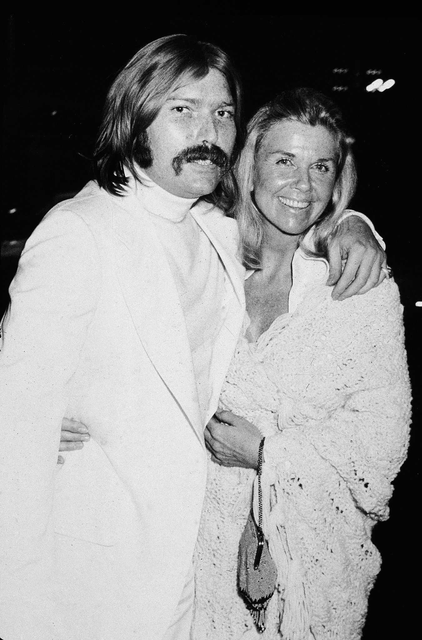 American actress Doris Day is with her son, rock producer and songwriter Terry Melcher (1942 - 2004), in the early 1970s. Melcher also served as the executive producer of his mother's television series 