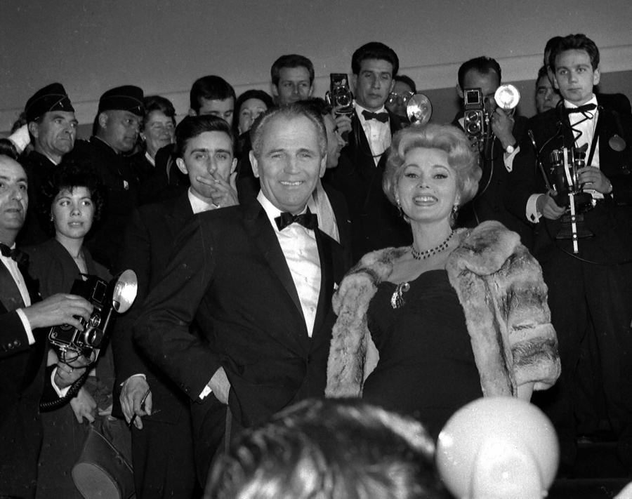 Hungarian actress and socialite Zsa Zsa Gabor dazzled at Cannes in the 1960s.