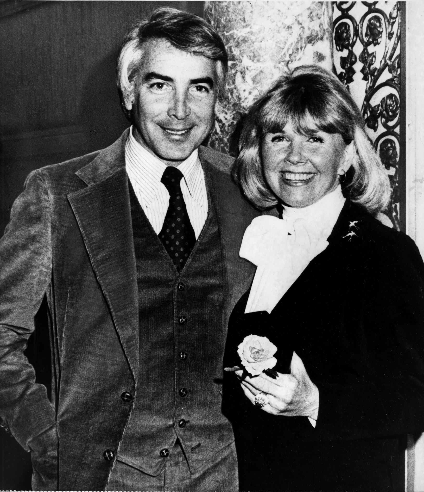 Doris Day is photographed with her husband Barry Comden, May 7, 1976, at The Pierre in New York. They were married in California in April.