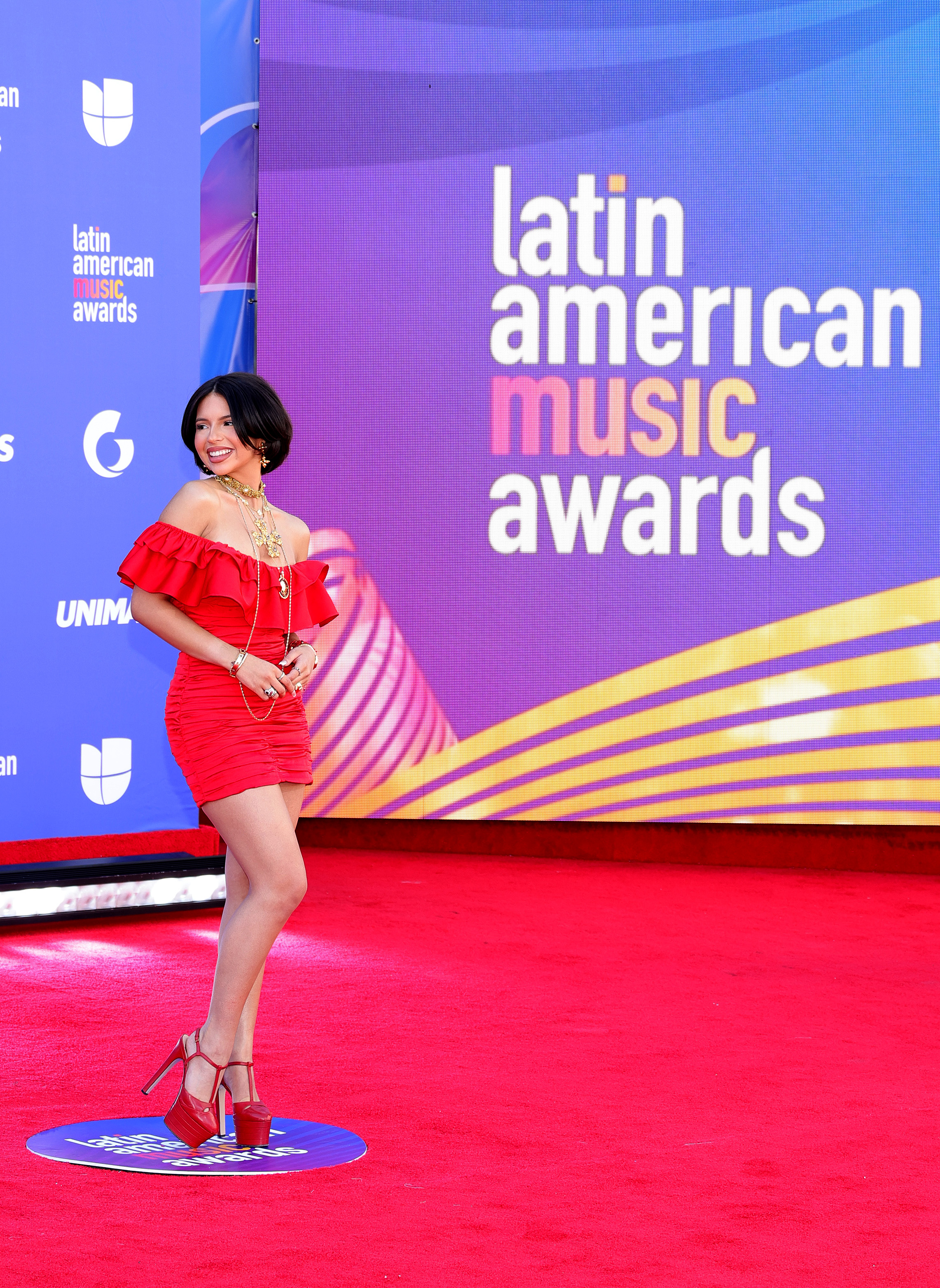 &Aacute;ngela Aguilar attends the 2023 Latin American Music Awards at MGM Grand Garden Arena on April 20, 2023, in Las Vegas, Nev.